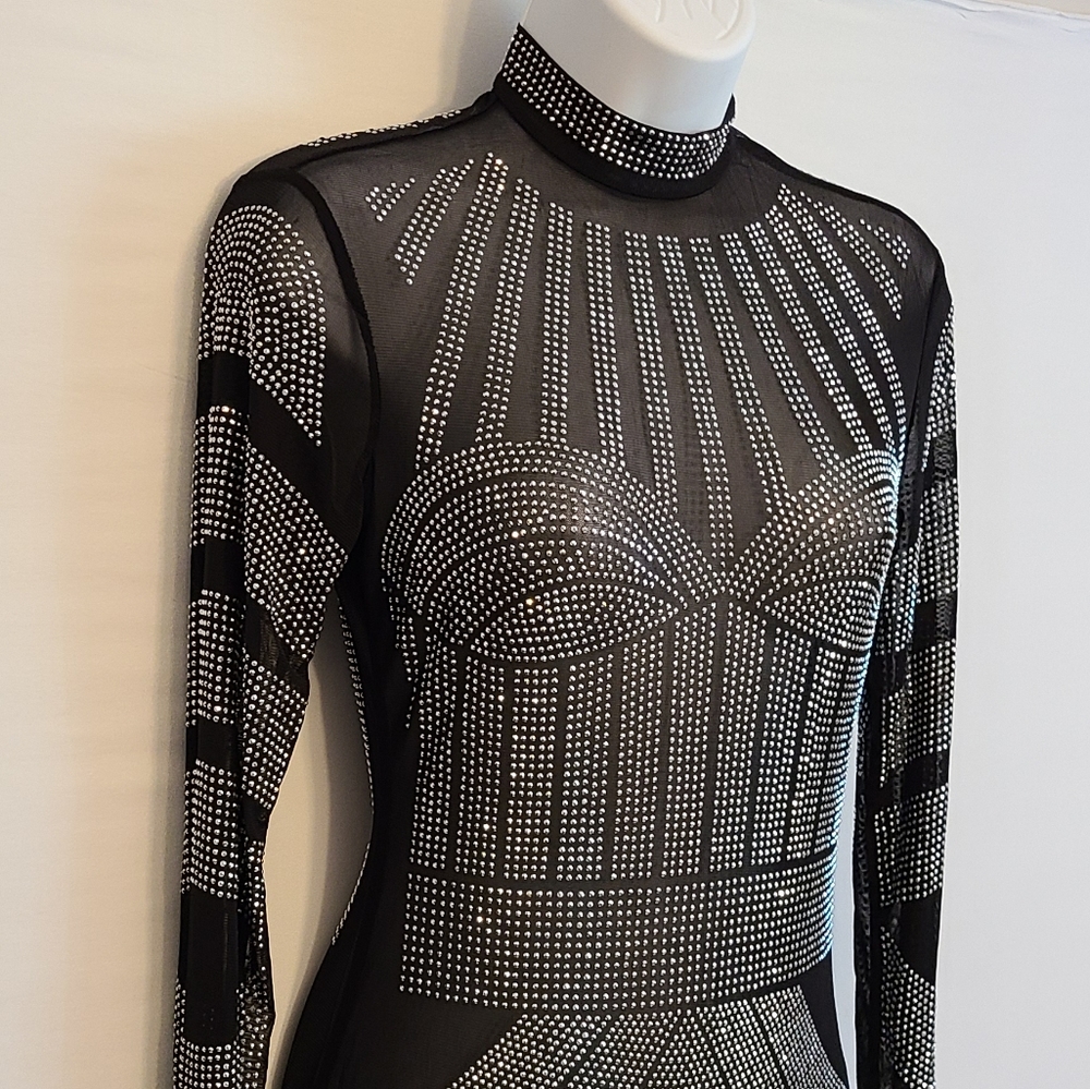 Sexy See-through Nightclub Dress - Picture 2 of 4